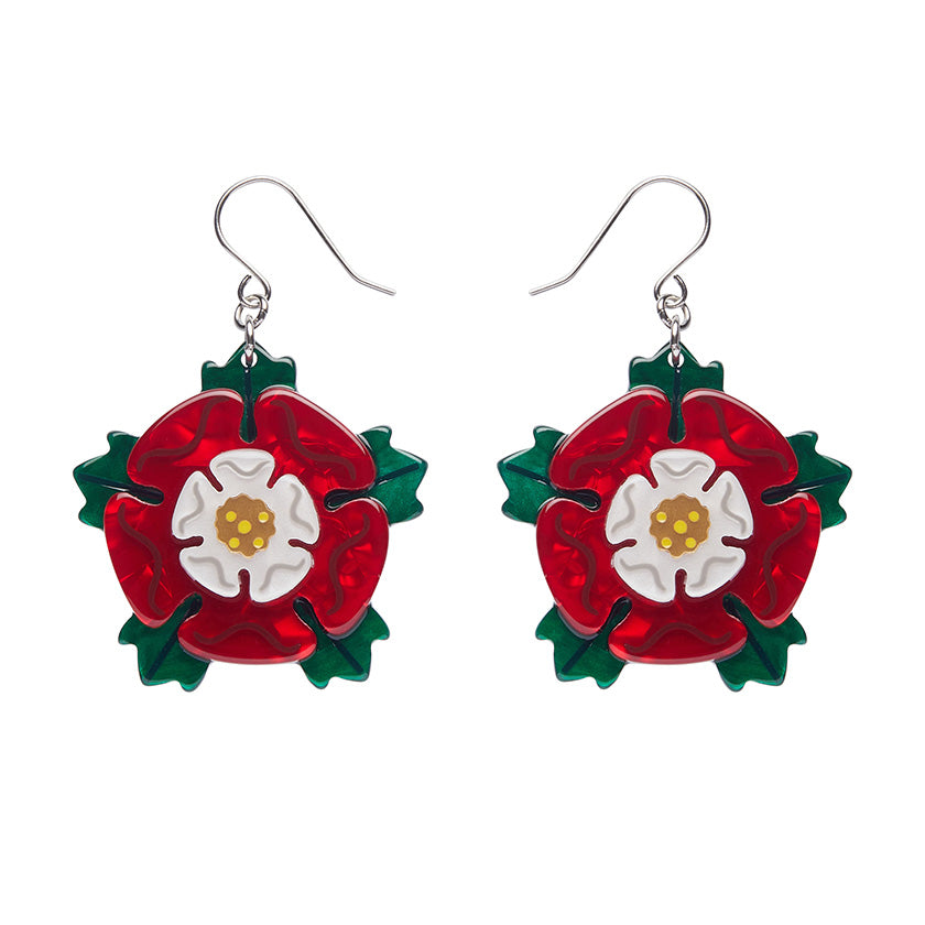 Tudor Rose Drop Earrings