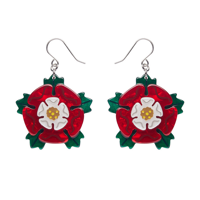 Tudor Rose Drop Earrings