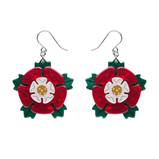 Tudor Rose Drop Earrings