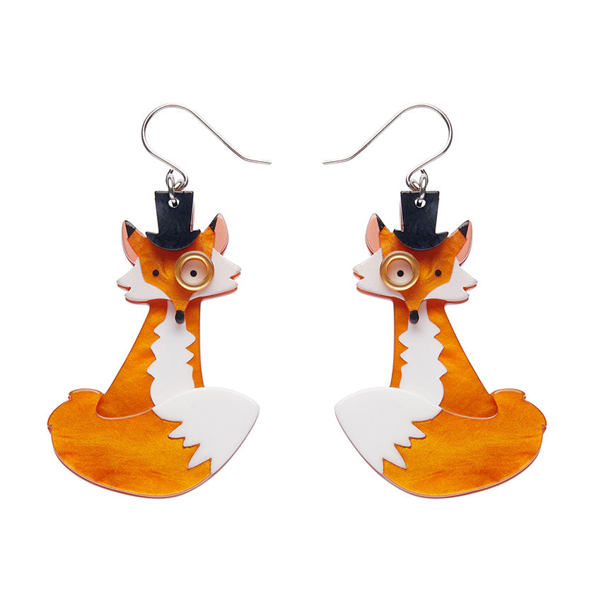 Felix the Fox Drop Earrings