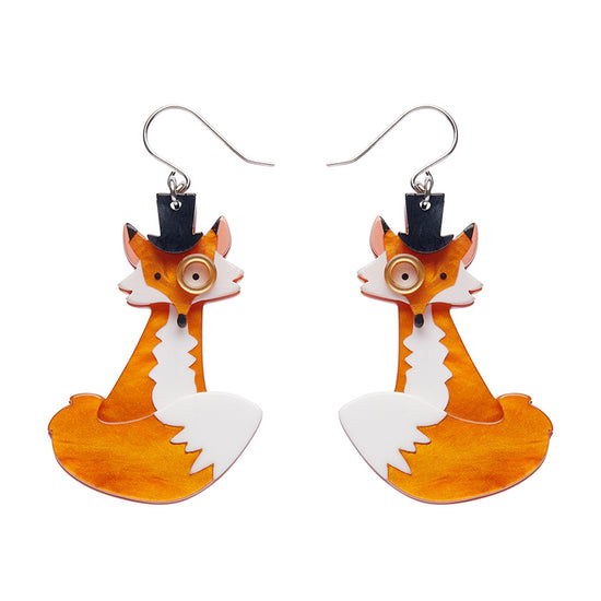 Felix the Fox Drop Earrings