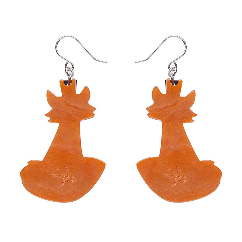 Felix the Fox Drop Earrings