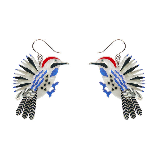 Wondrous Woodpecker Drop Earrings