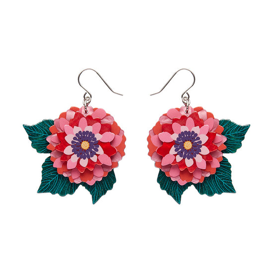 Dazzling Dahlia Drop Earrings