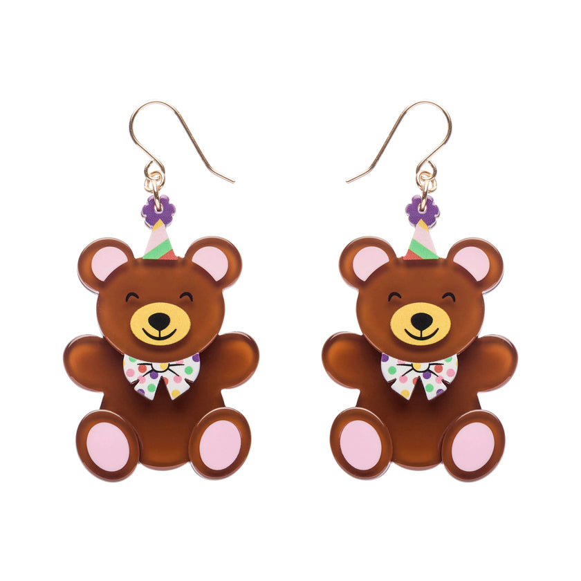 Grand Prize Teddy Drop Earrings