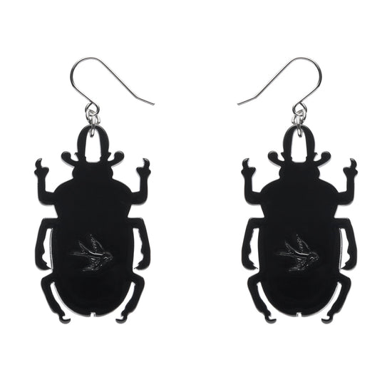 Ruby The Rainbow Stag Beetle Earrings