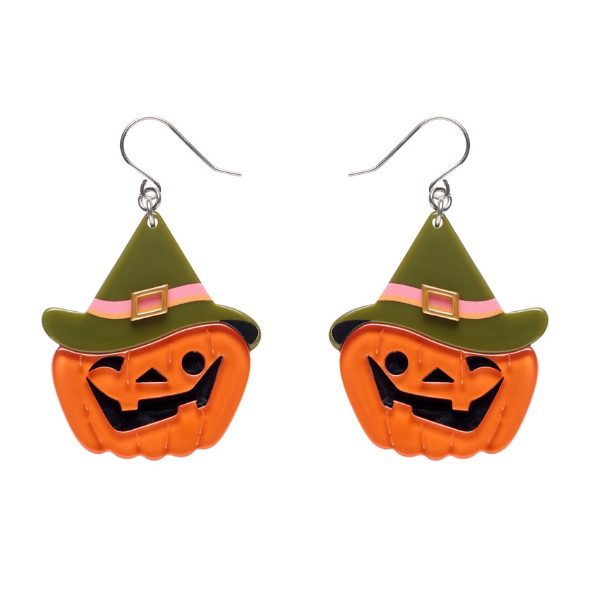 Witch O'Lantern Drop Earrings