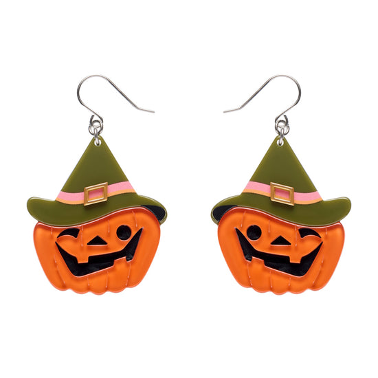 Witch O'Lantern Drop Earrings