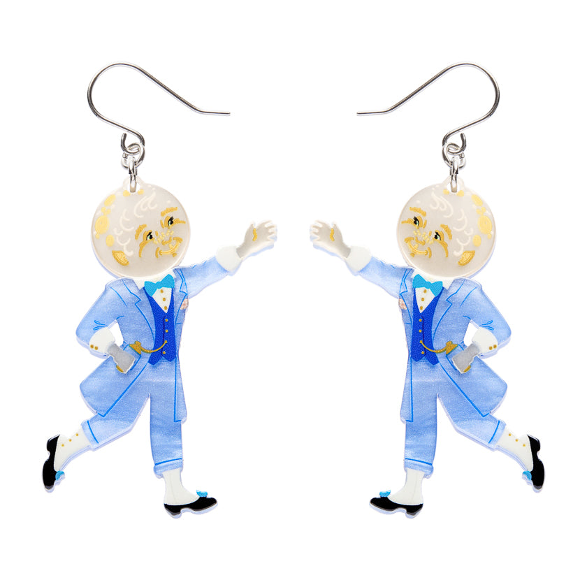 Moonface Drop Earrings