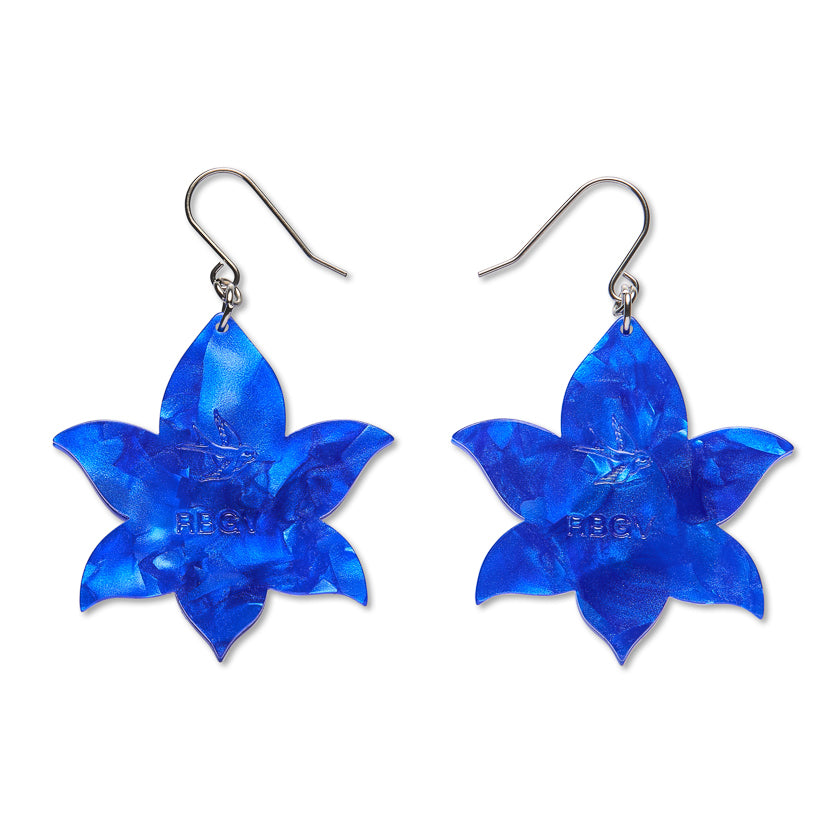 Spotted Sun Orchid Drop Earrings