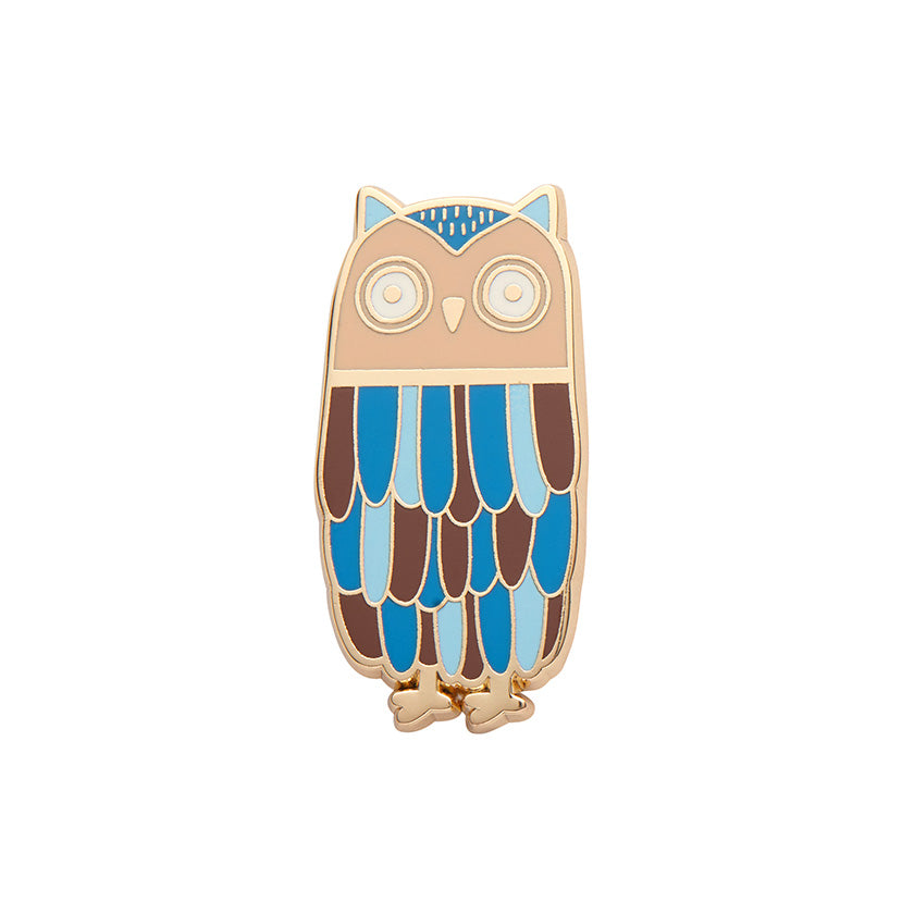 Load image into Gallery viewer, Feather Dress Enamel Pin

