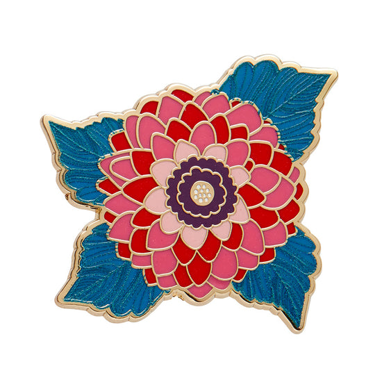 Dazzling Dahlia Enamel Pin