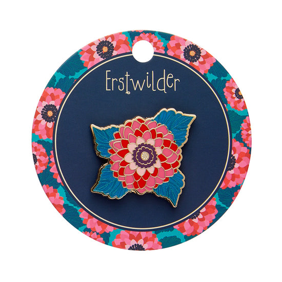 Dazzling Dahlia Enamel Pin