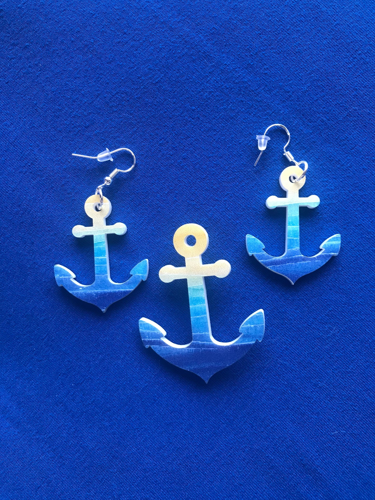 Anchor Brooch or Earrings
