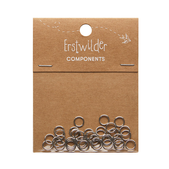 Load image into Gallery viewer, Erstwilder 7mm jump rings - pack of 40 - silver or gold
