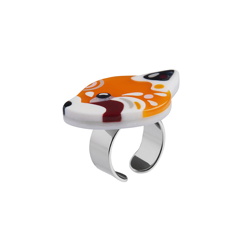 The Rakish Red Panda Ring - S or M SALE