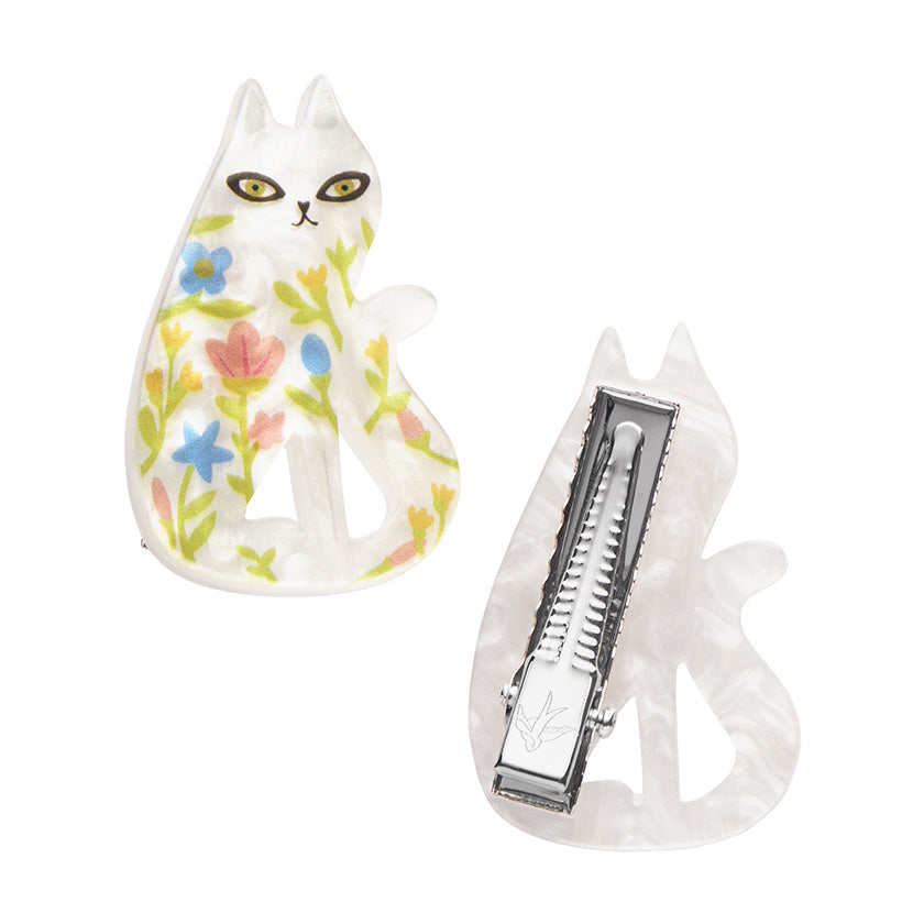Feline Florescence Hairclips