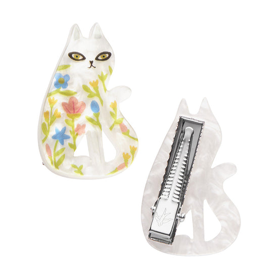 Feline Florescence Hairclips