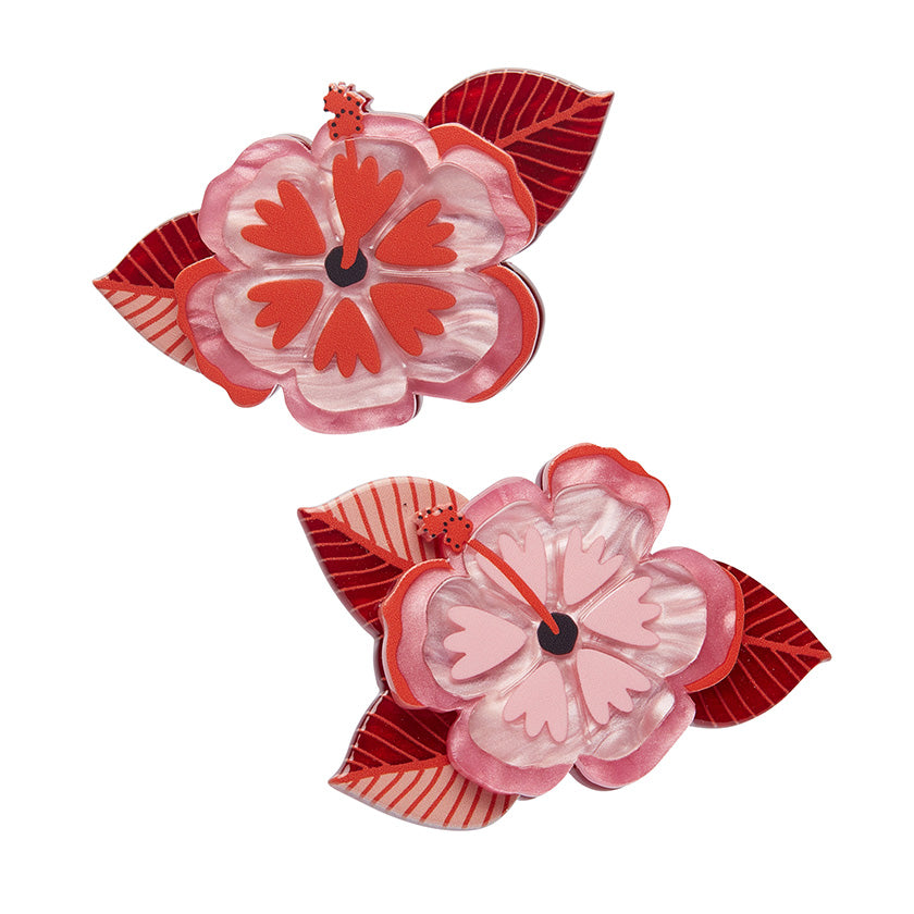 Halcyon Hibiscus Hair Clips Set