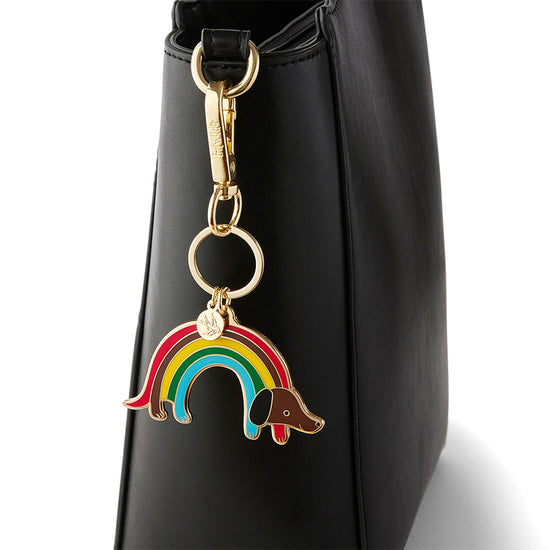 Rainbow Ruff Key Ring / Bag Charm