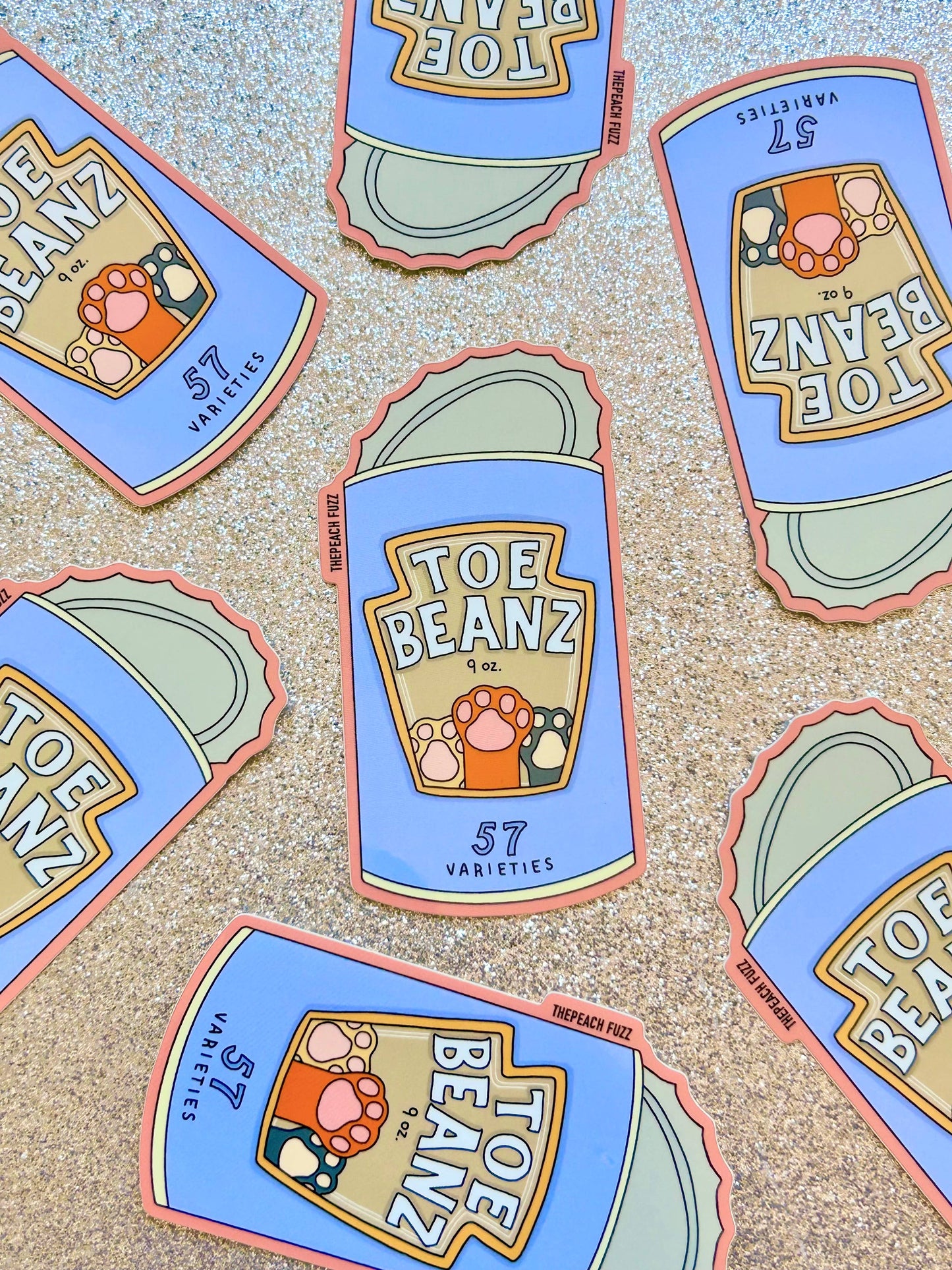 Toe Beans Sticker pre order see listing