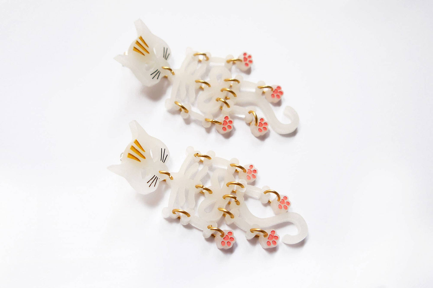 Cat Skeleton Earrings  - RESERVE NOW (stock expected around 16/9)