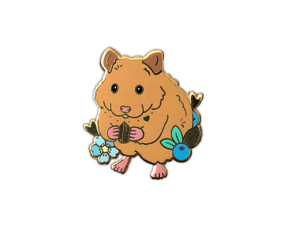 Brown Hamster Enamel Pin - expected mid August - reserve now!