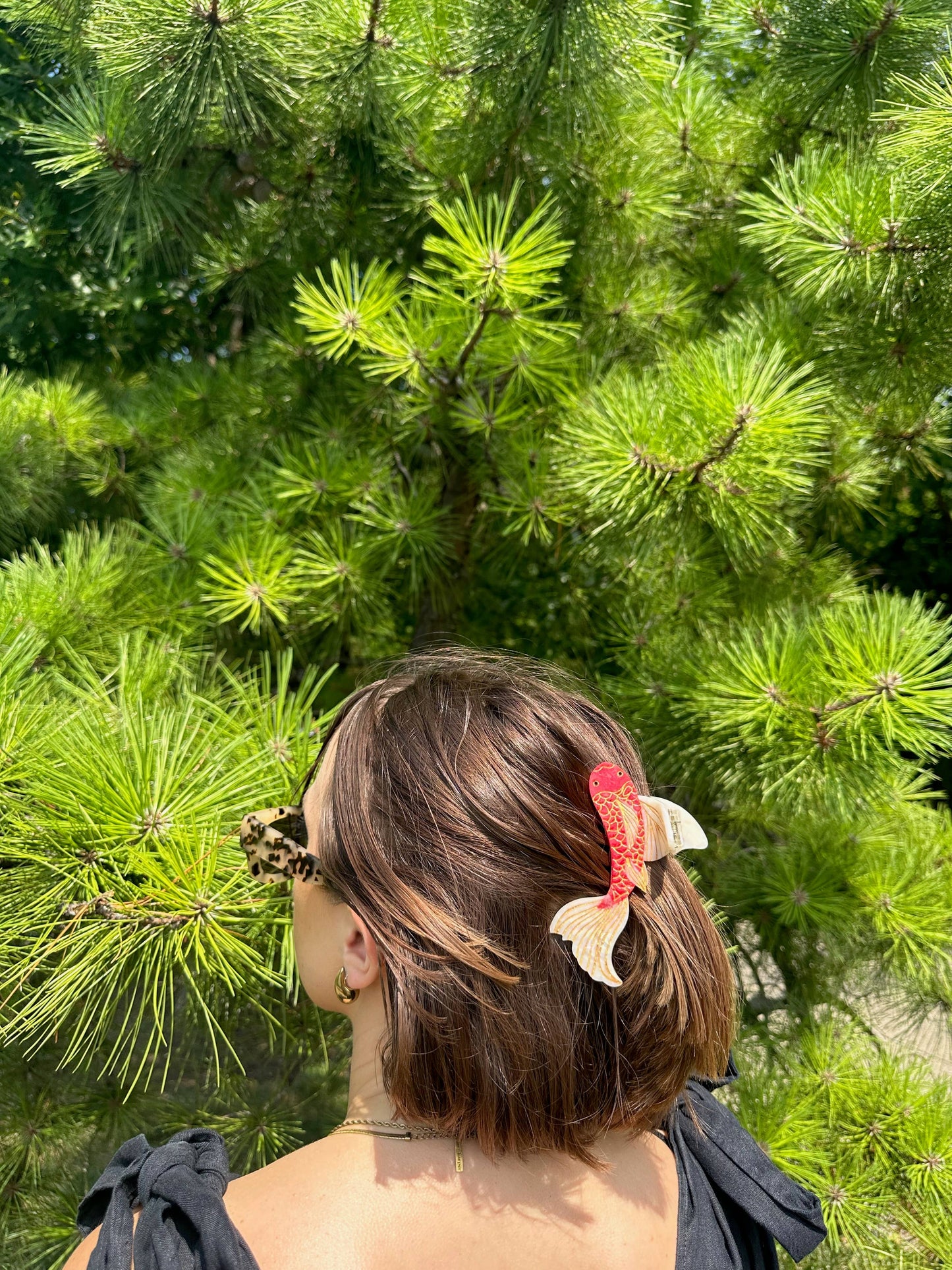 Hand-painted Koi Fish Claw Hair Clip | Eco-Friendly