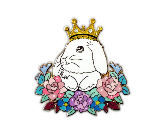 Crowned Rabbit Enamel Pin expected mid August - reserve now!