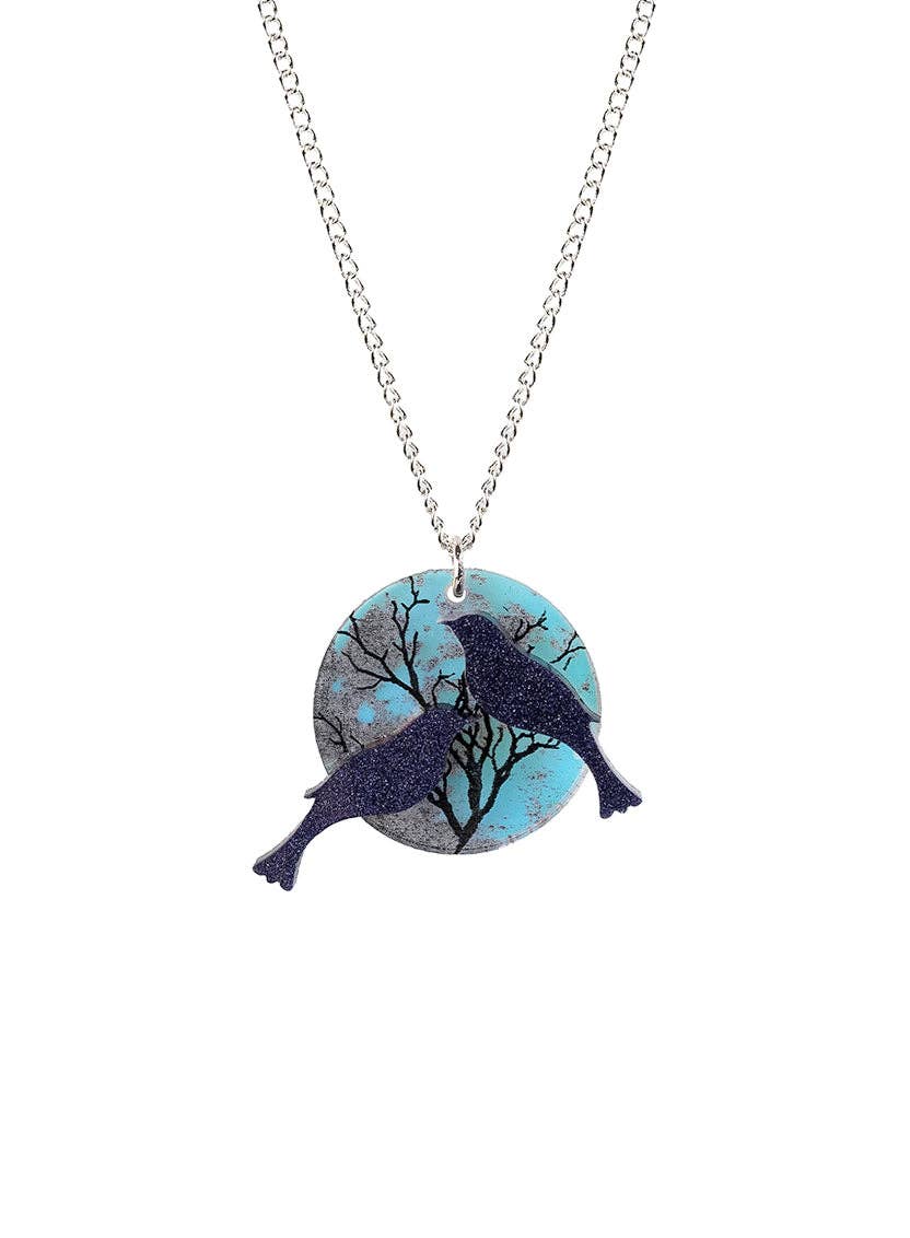Moonlit Birds Pendant