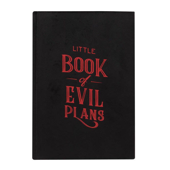 Little Book Of Evil Plans Gothic Vampire Velvet A5 Notebook