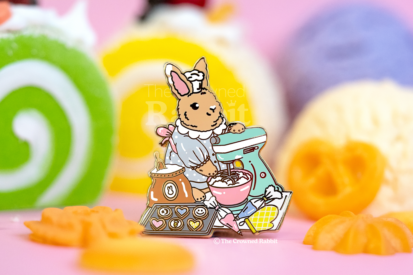 Baker Bunny Enamel Pin