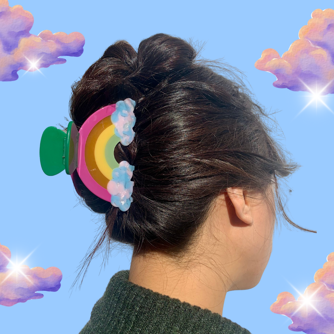 Rainbow Hair Claw