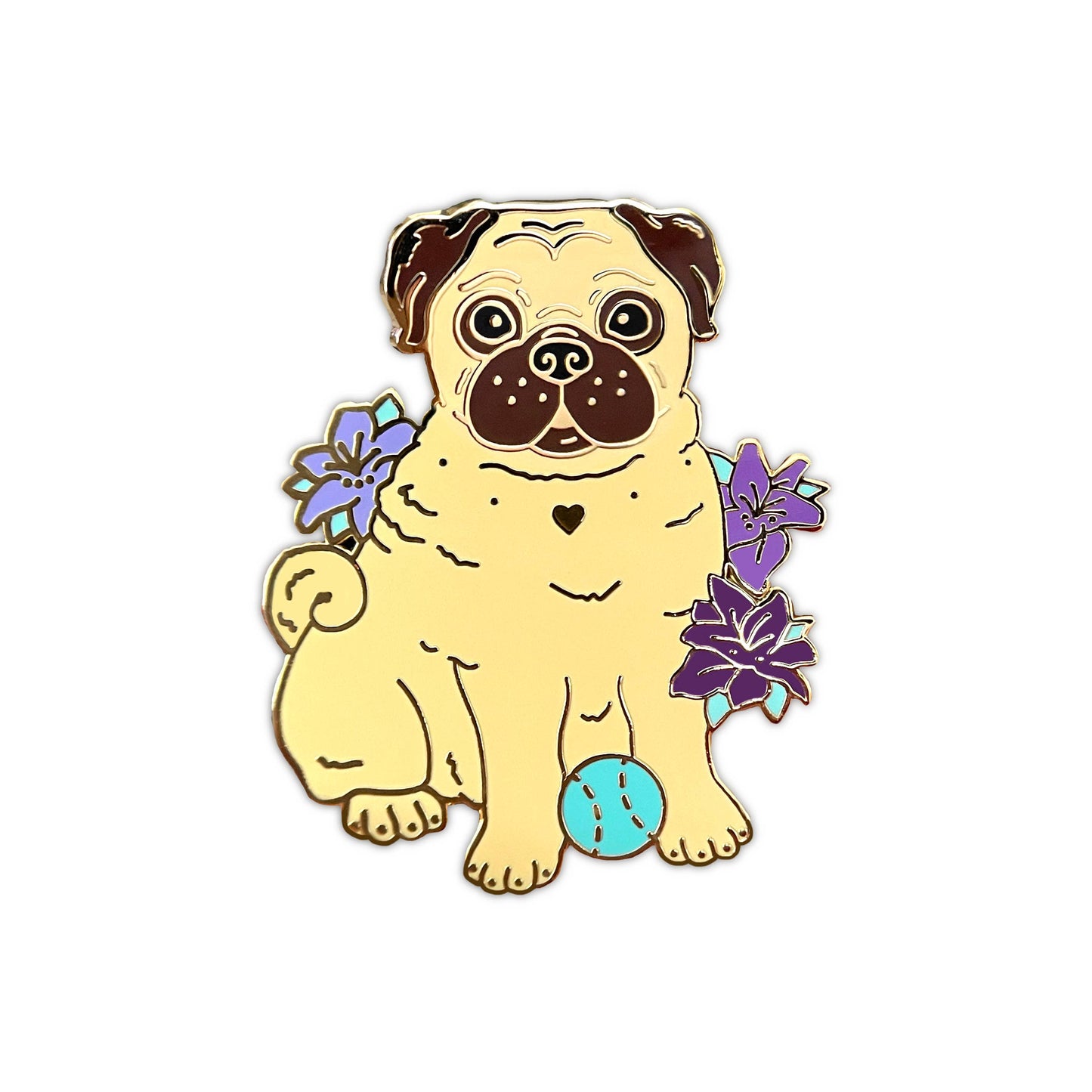 Pug Dog Enamel Pin