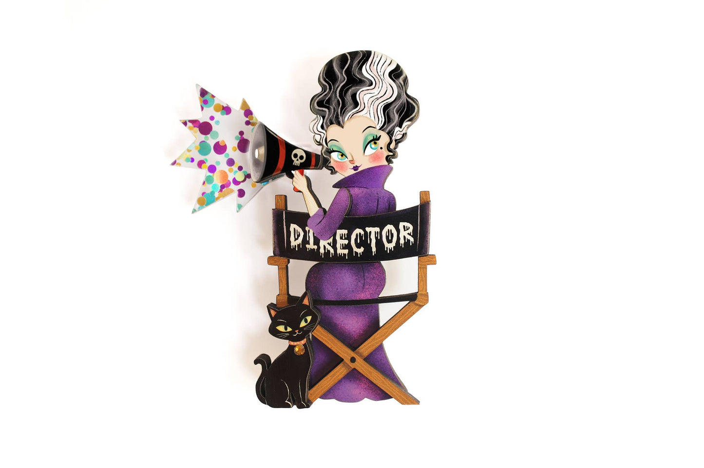 Bride of Frankenstein brooch  - RESERVE NOW (stock expected around 16/9)