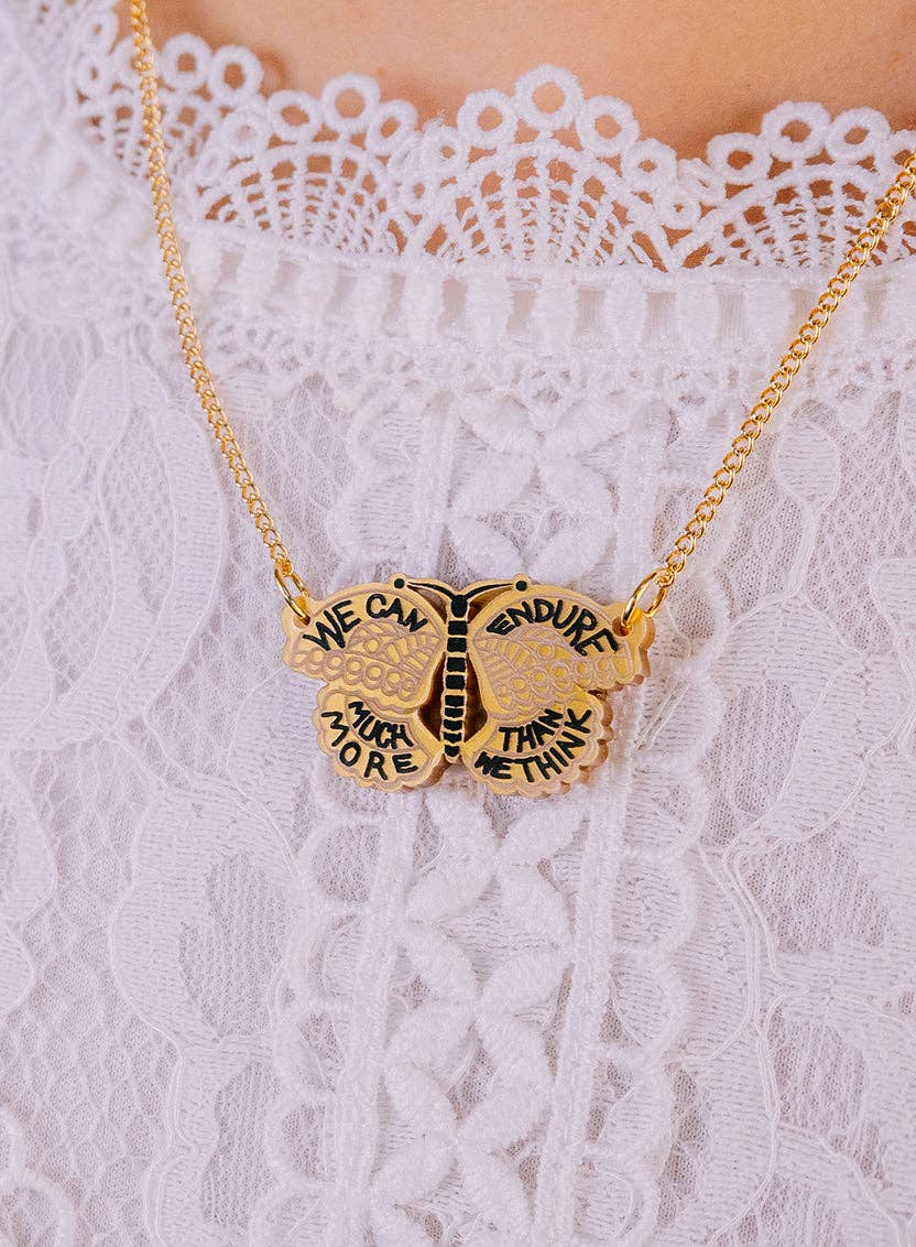 Frida Kahlo Butterfly Necklace - pre order expected before end of July