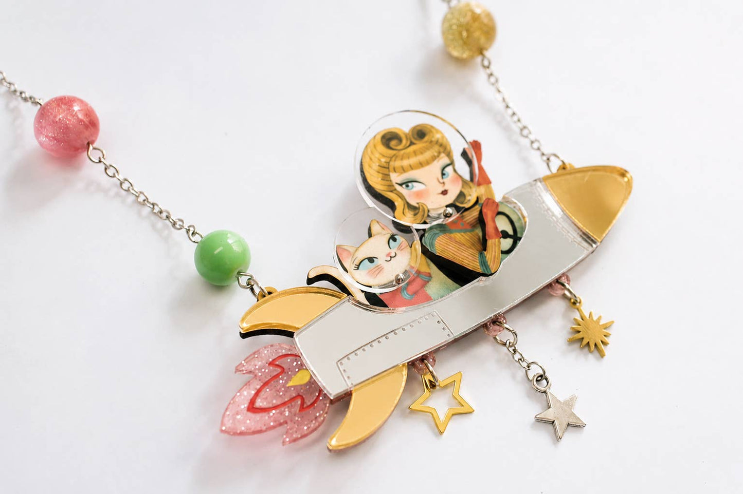 Space Rocket Necklace - expected 24th June