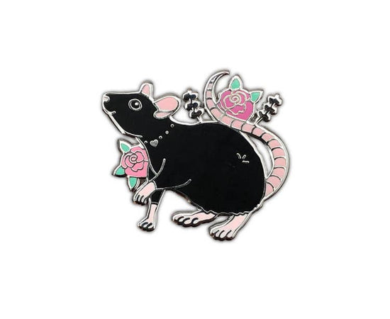 Black Rat Enamel Pin - expected mid August - reserve now!