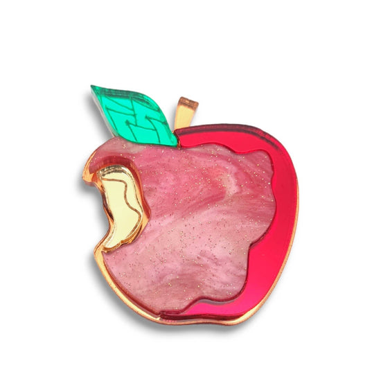 Apple brooch