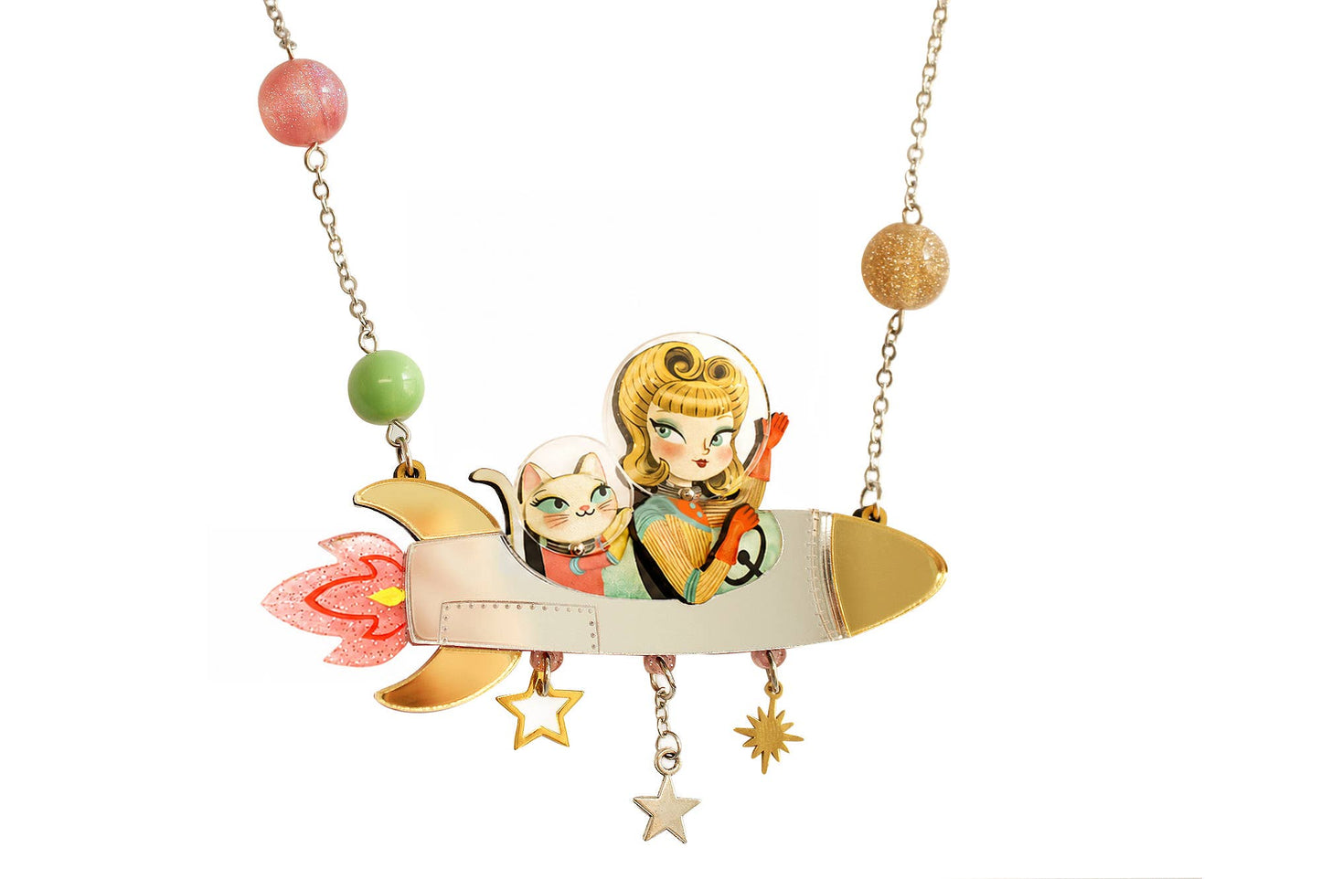 Space Rocket Necklace - expected 24th June