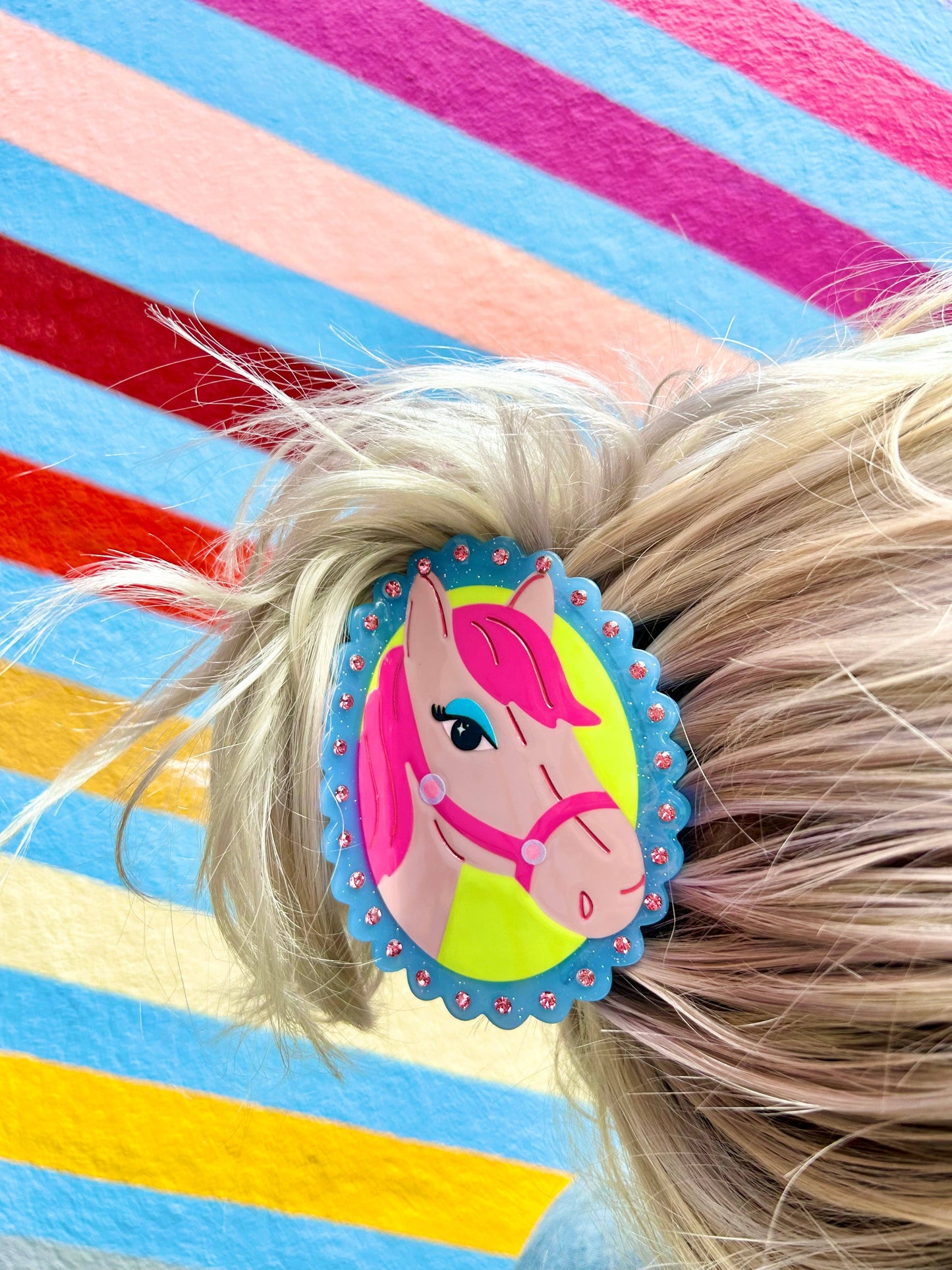 Pink Pony Hair Claw SALE WAS £16.50