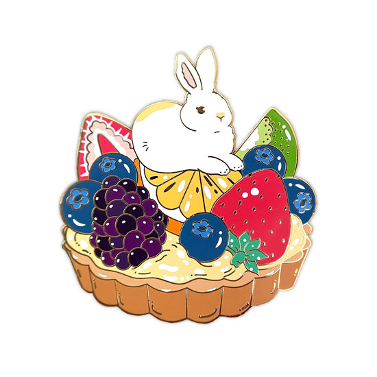 Fruit Tart Rabbit Enamel Pin