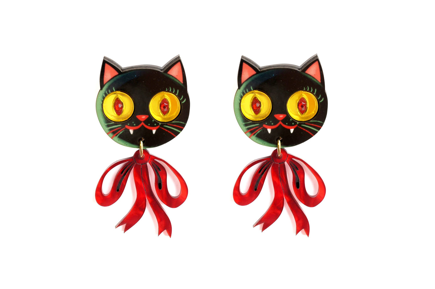 Vampire Kitten Earrings  - RESERVE NOW (stock expected around 16/9)