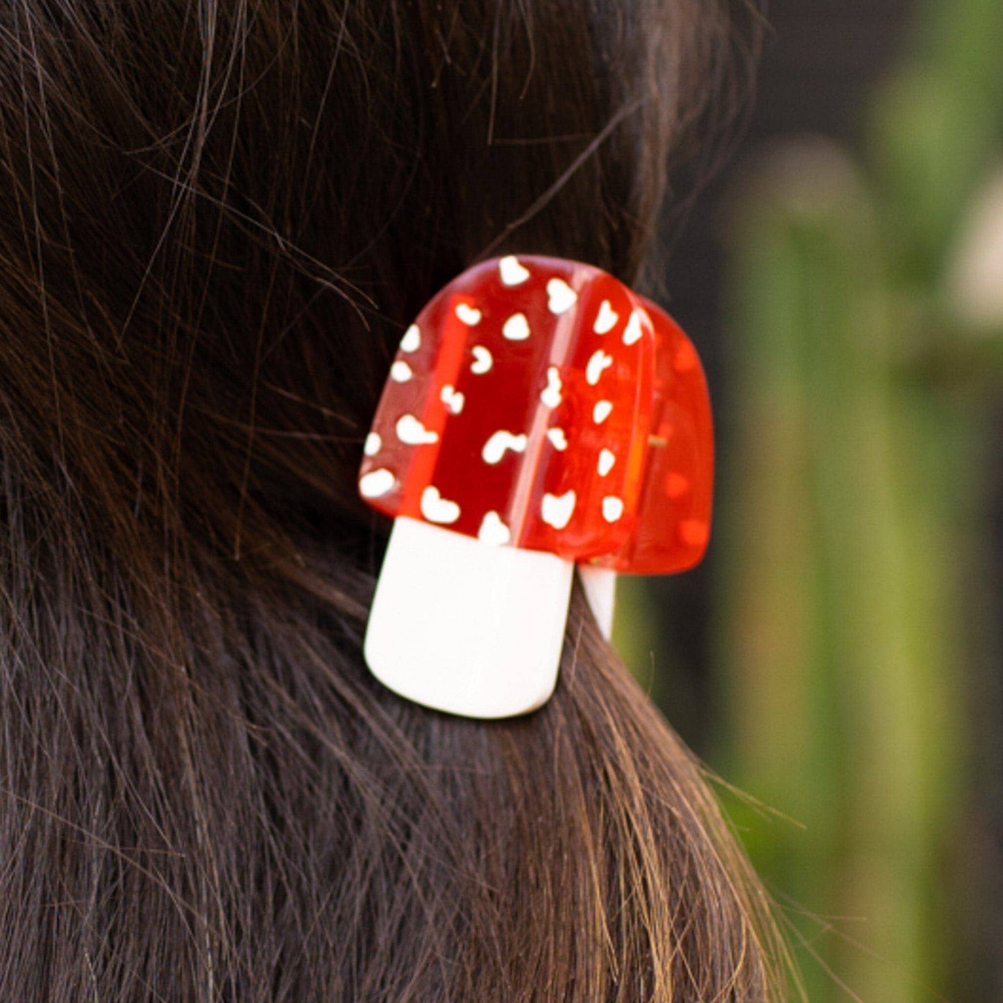 Mini Mushroom Hair Claw Clip