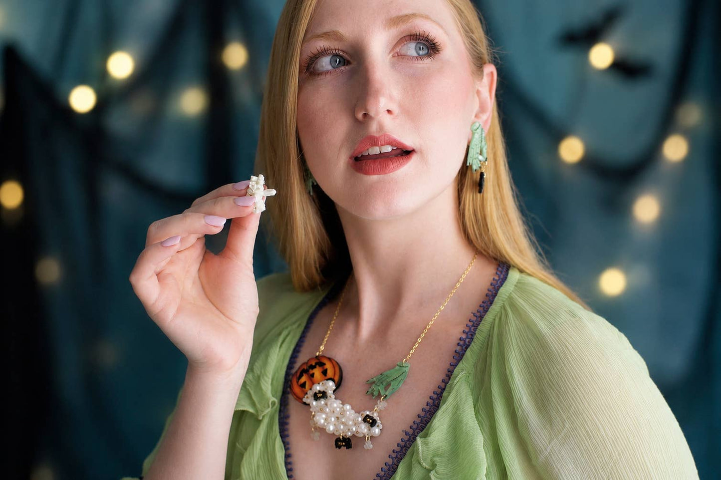 Halloween Popcorn Necklace  - RESERVE NOW (stock expected around 16/9)