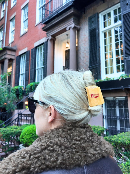 Hand-painted Dracula Mini Book Claw Hair Clip | Eco-Friendly