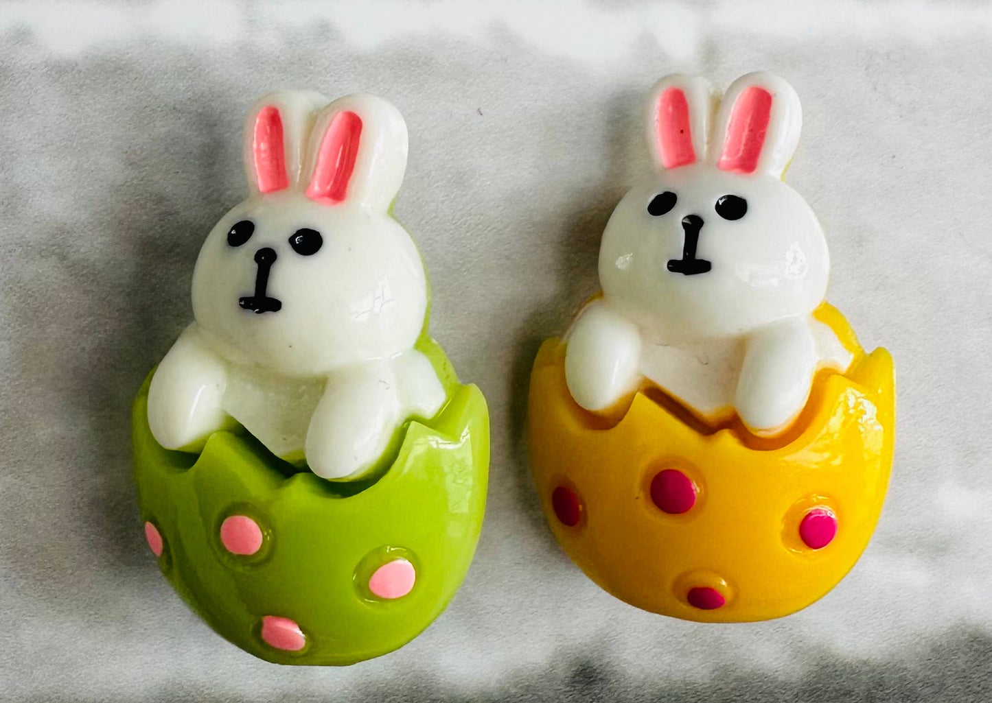 Easter resin brooch eggs chicks bunnies