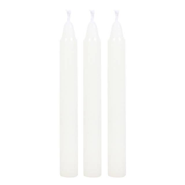 Pack of 12 White Healing Magic Spell Candles