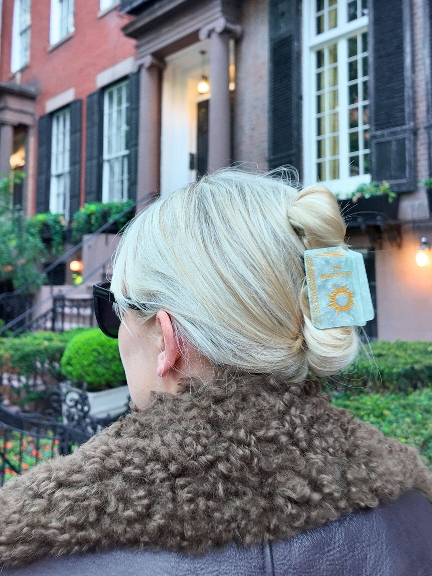 Hand-painted Mini The Odyssey Book Claw Hair Clip