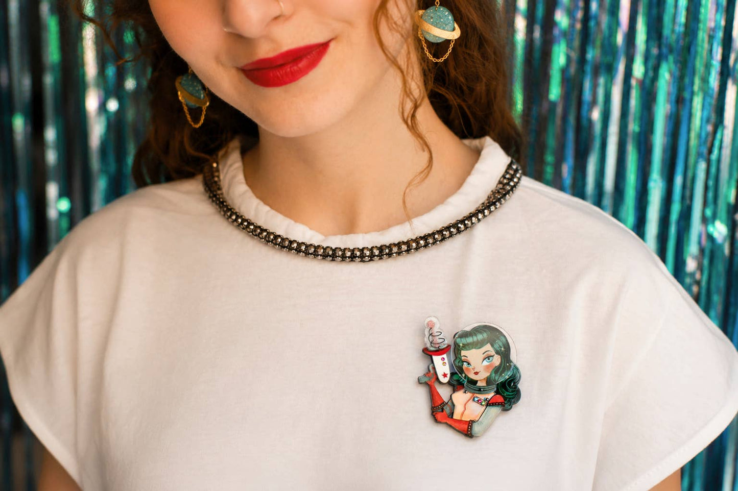 Atomic Astronaut Brooch